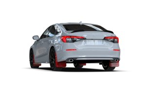Honda Civic Si Mud Flap Kit - Rally Armor - UR Black w/White Logo - Black - `22-`25